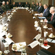 President Bush contemplates whether to take truth or dare at a special late-night meeting with the Joint Chiefs of Staff.